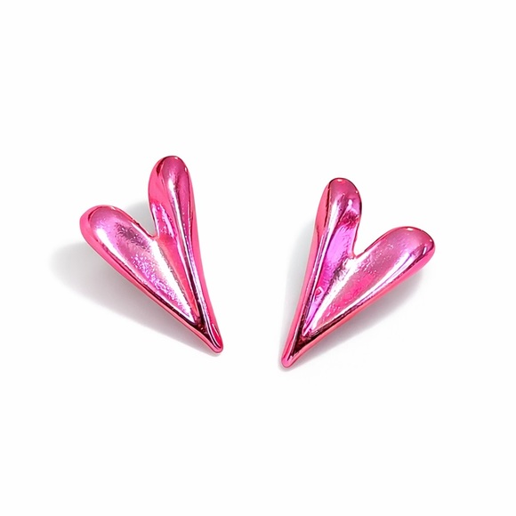Zara Jewelry - 💕 Pink Heart Earrings
